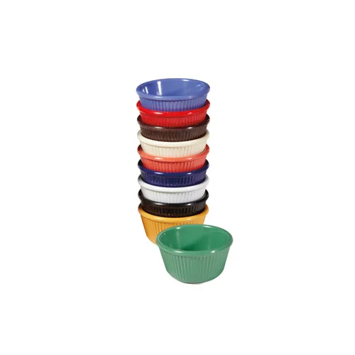 GET RM-401-IV Ivory Melamine Ramekin, 4 Oz., 3-1/4" Dia. x 1-1/2" Deep, Break-Resistant - 1 Dozen