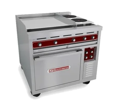 Southbend SE36A-BBB Heavy Duty Range, Electric, 36", (6) Round Hotplates