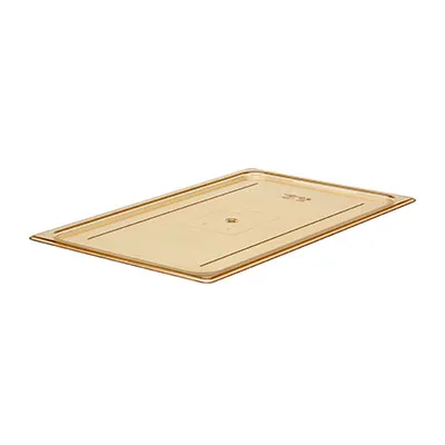 Cambro 10HPC150 Full‑Size Amber Flat H‑Pan Cover, High‑Heat Lid -40°F To 300°F, NSF