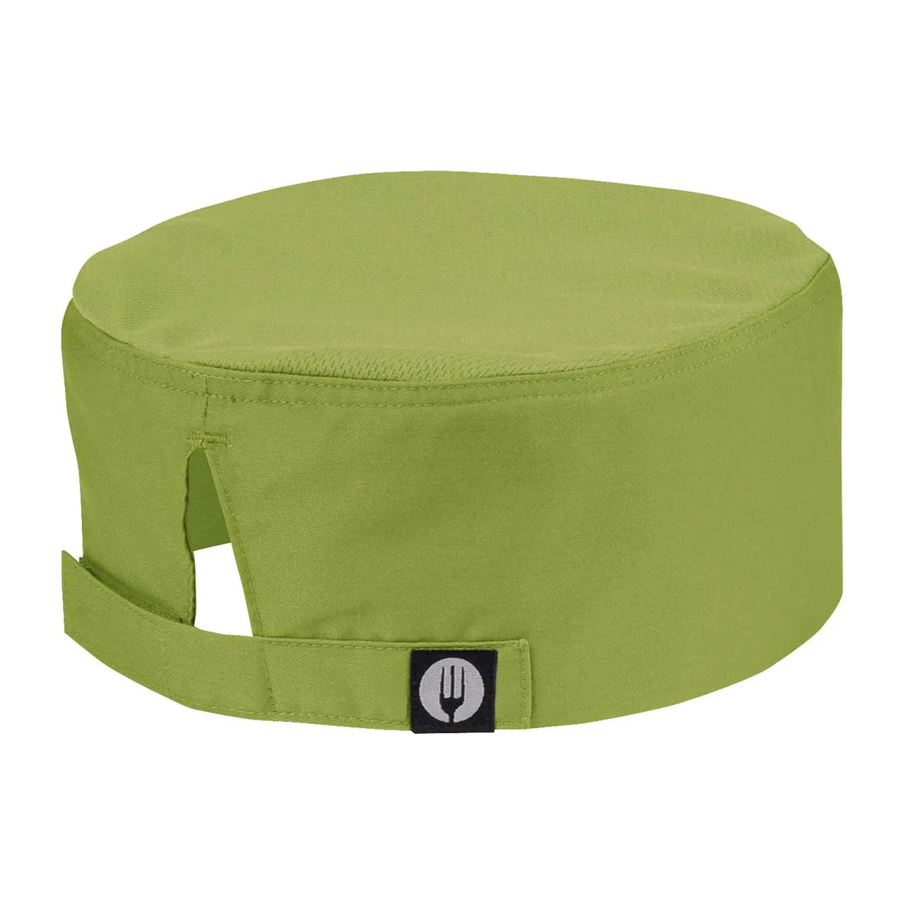 Chef Works DFCV-LIM-0 Lime Green Beanie, Cool Vent Mesh Top, Velcro Closure, 65/35 Poly/Cotton
