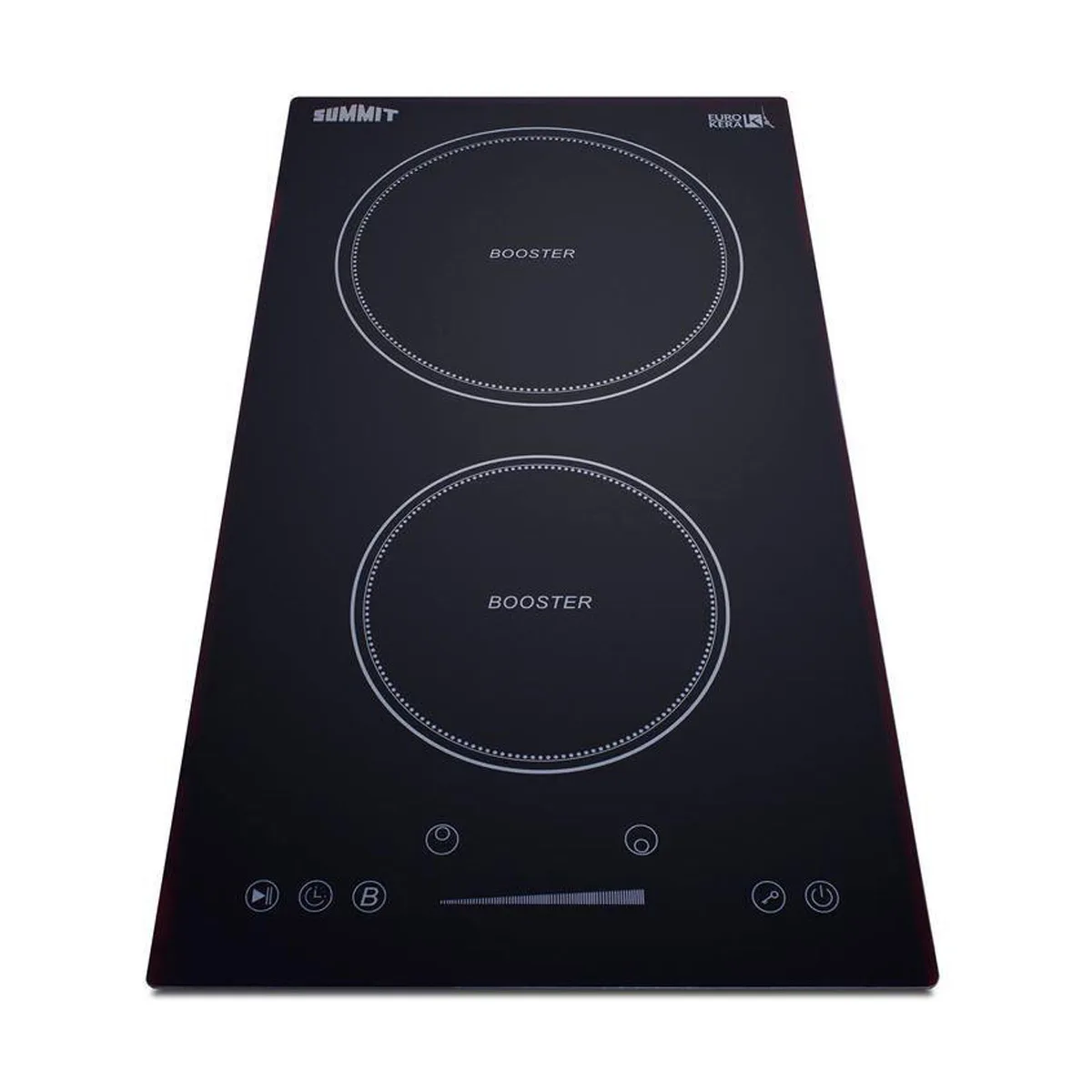 Summit SINC2B230B 12" W Drop-In Induction Range, 2  Burners