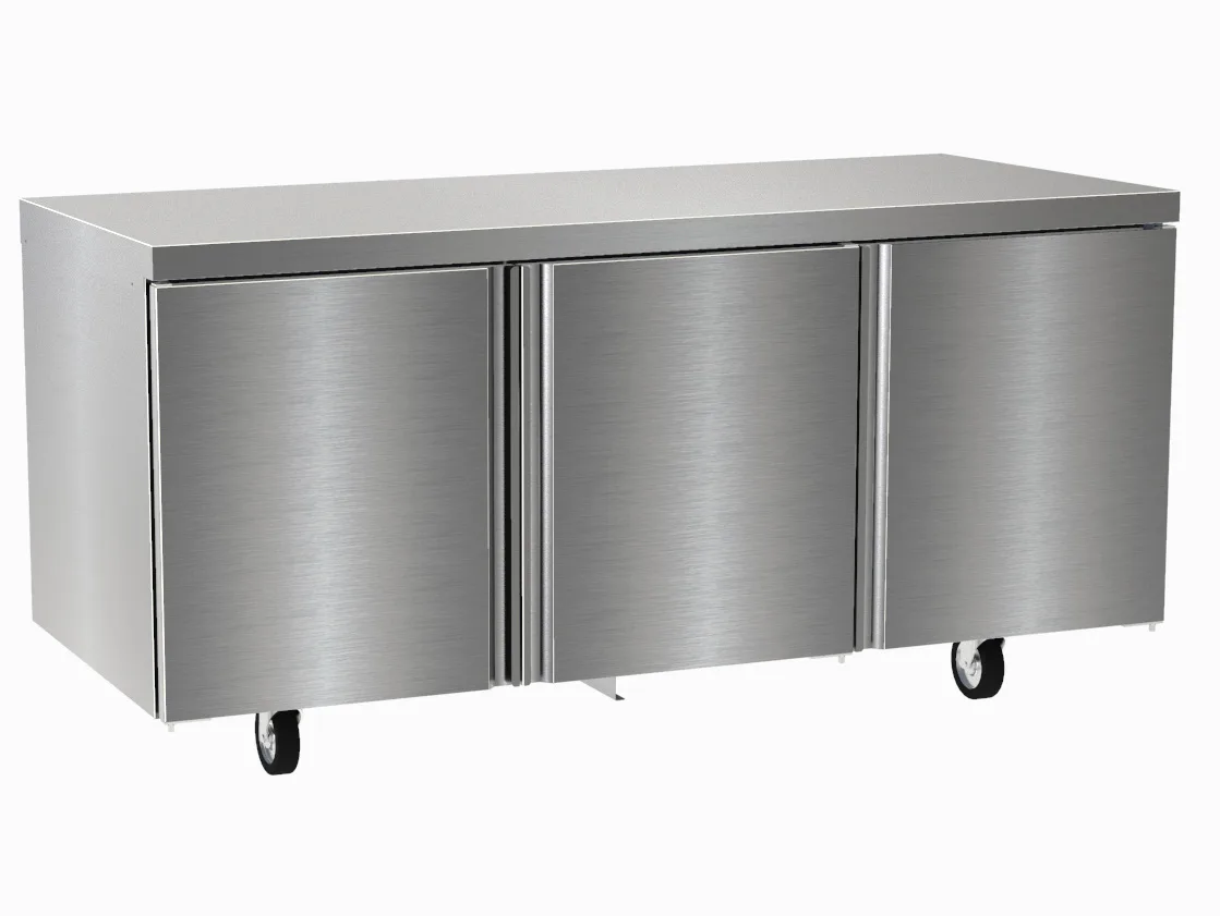 Delfield 4572NP 72" 3-Section Worktop Freezer w/ 3 Doors, 22.4 cu. ft.