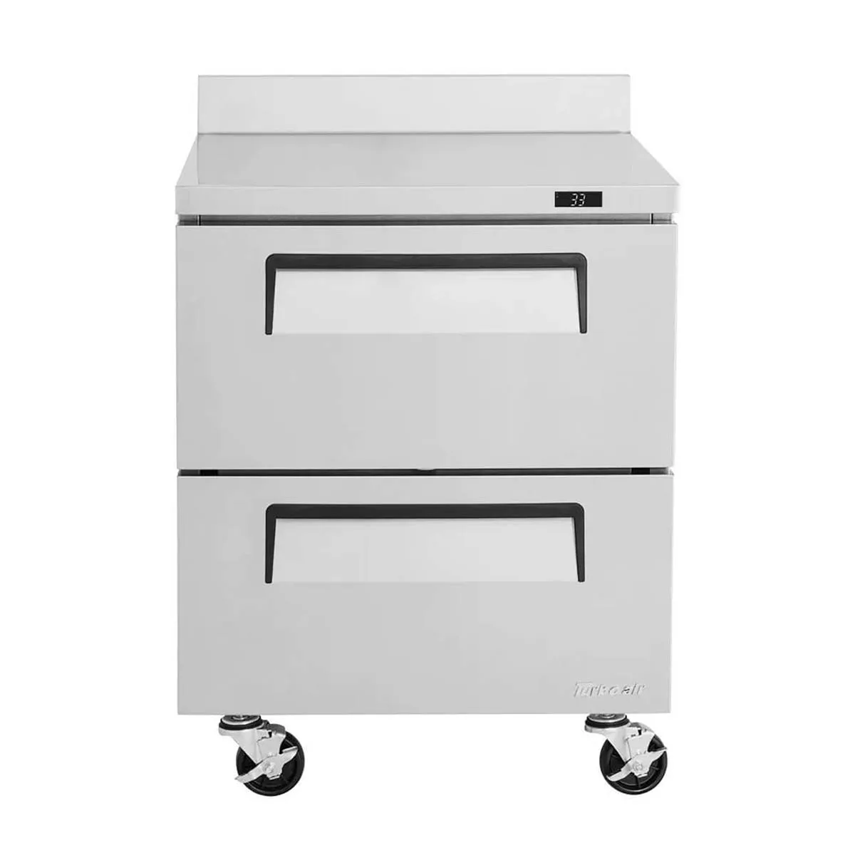 Turbo Air TWF-28SD-D2-N 27" 1-Section Worktop Freezer w/ 2 Drawers, 7 cu. ft.