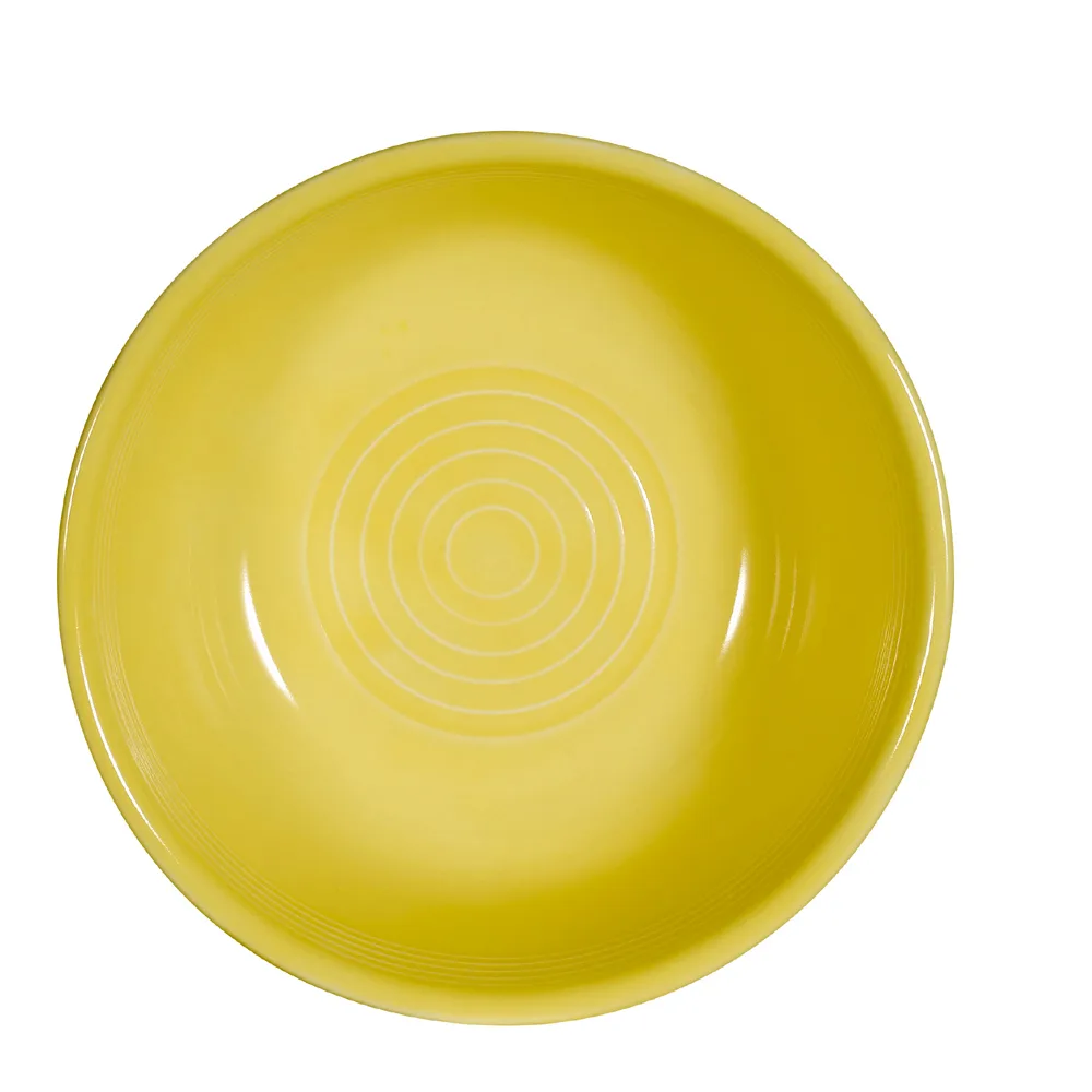 CAC China TG-18-SFL Tango Salad Bowl, 15 Oz., 5-7/8" Dia. x 2-3/8" H, Sunflower Porcelain - Dozen