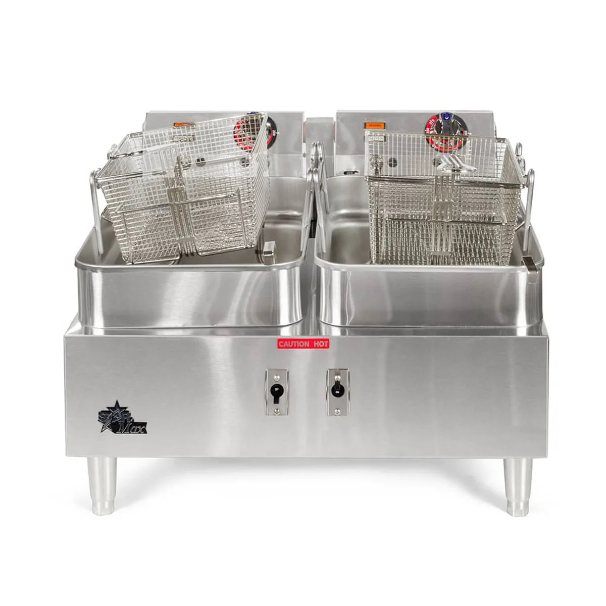 Star 530TF Countertop Split Pot Electric Fryer w/ 30 Lb Capacity, Single Basket, 208/240V