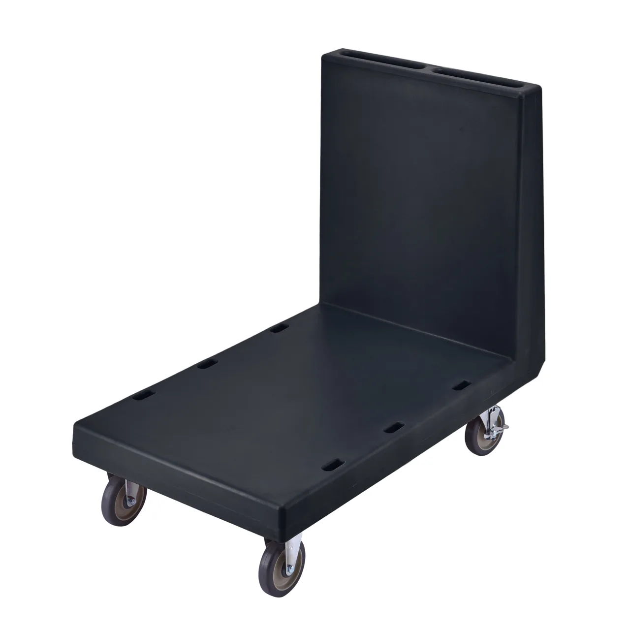 Cambro 2436UTH110 Utility Platform Truck, 24-7/8" x 41-3/4", 600 lbs, Black Plastic Deck, Molded Handle