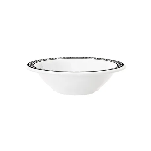 GET B-127-X Chexers Bowl, 12‑15 oz, 7‑¼" Dia × 1‑¾" H, Checkerboard Rim, Melamine - Dozen