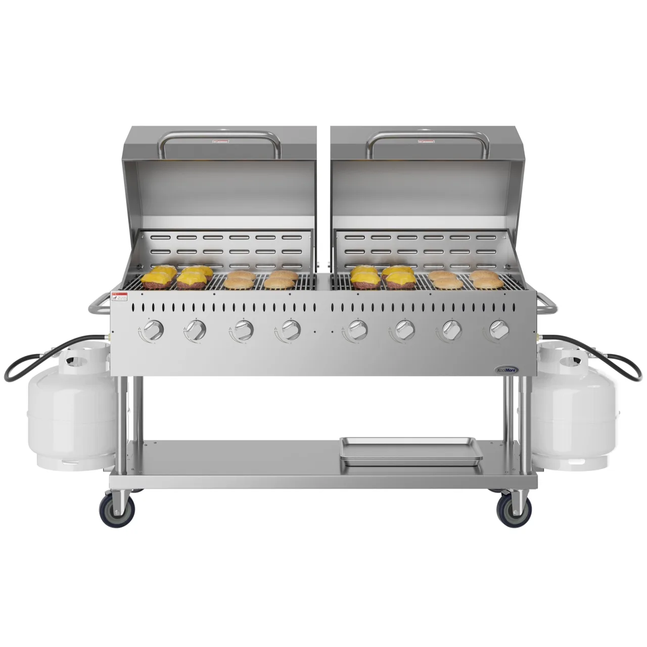 Koolmore CGKIT6-D30D30 60" Outdoor Gas Grill, (8) Burner