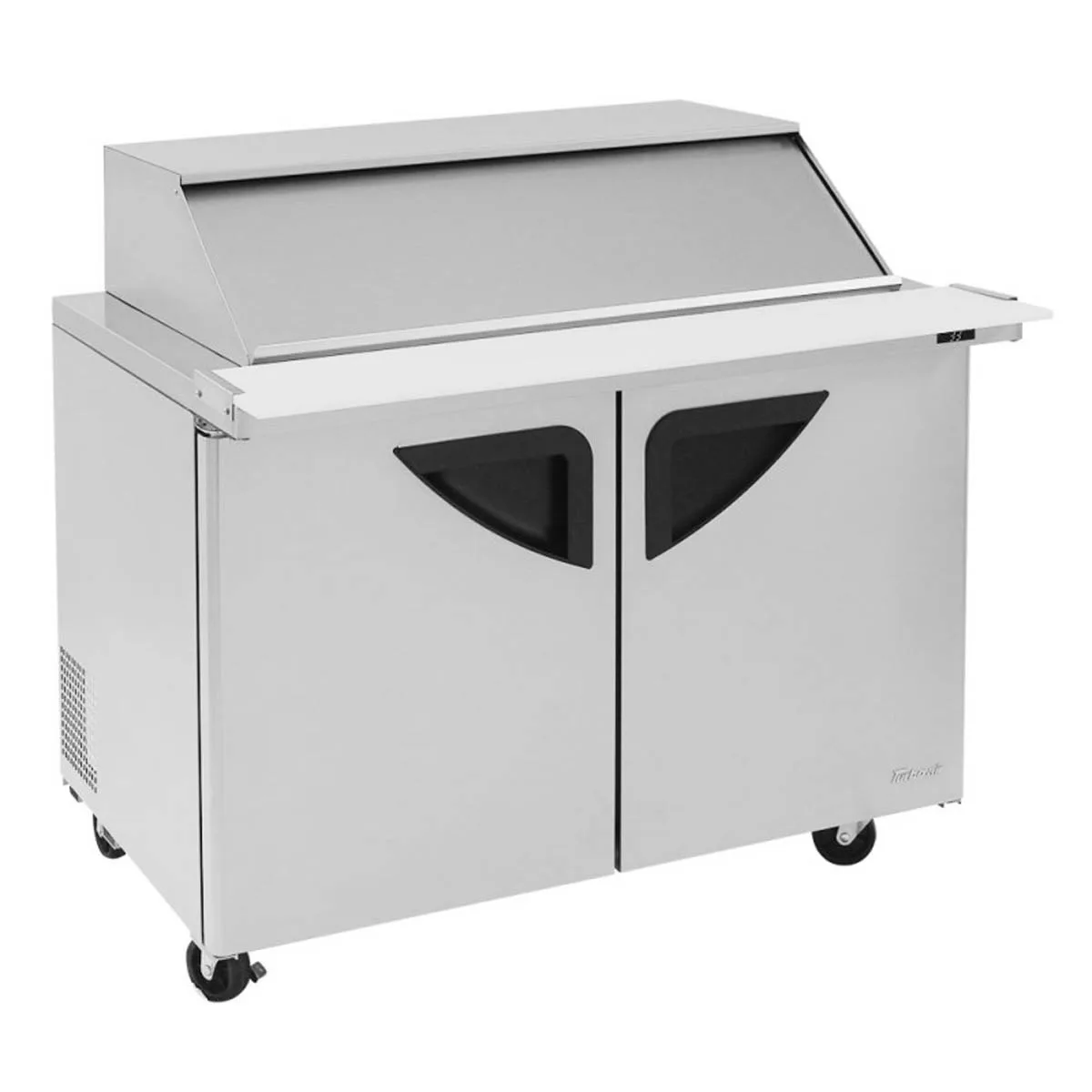 Turbo Air TST-48SD-18-N-SL 48" Mega Top Sandwich/Salad Prep Table w/ 2 Doors, 18 Pans
