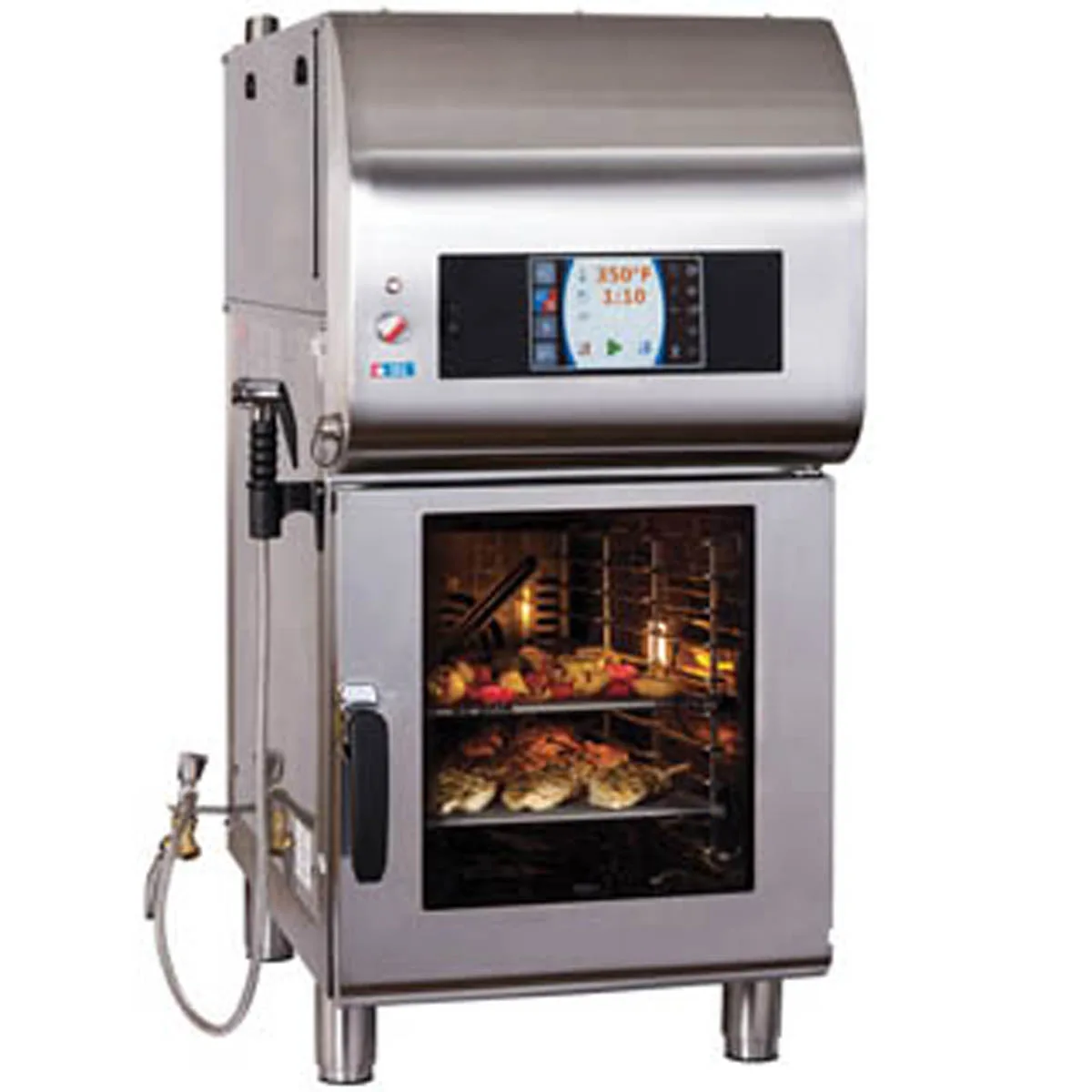 Alto-Shaam CTX4-10EVH Half Size 10 Pan Electric Combi Oven w/ Touchscreen, Ventless Hood, Boilerless
