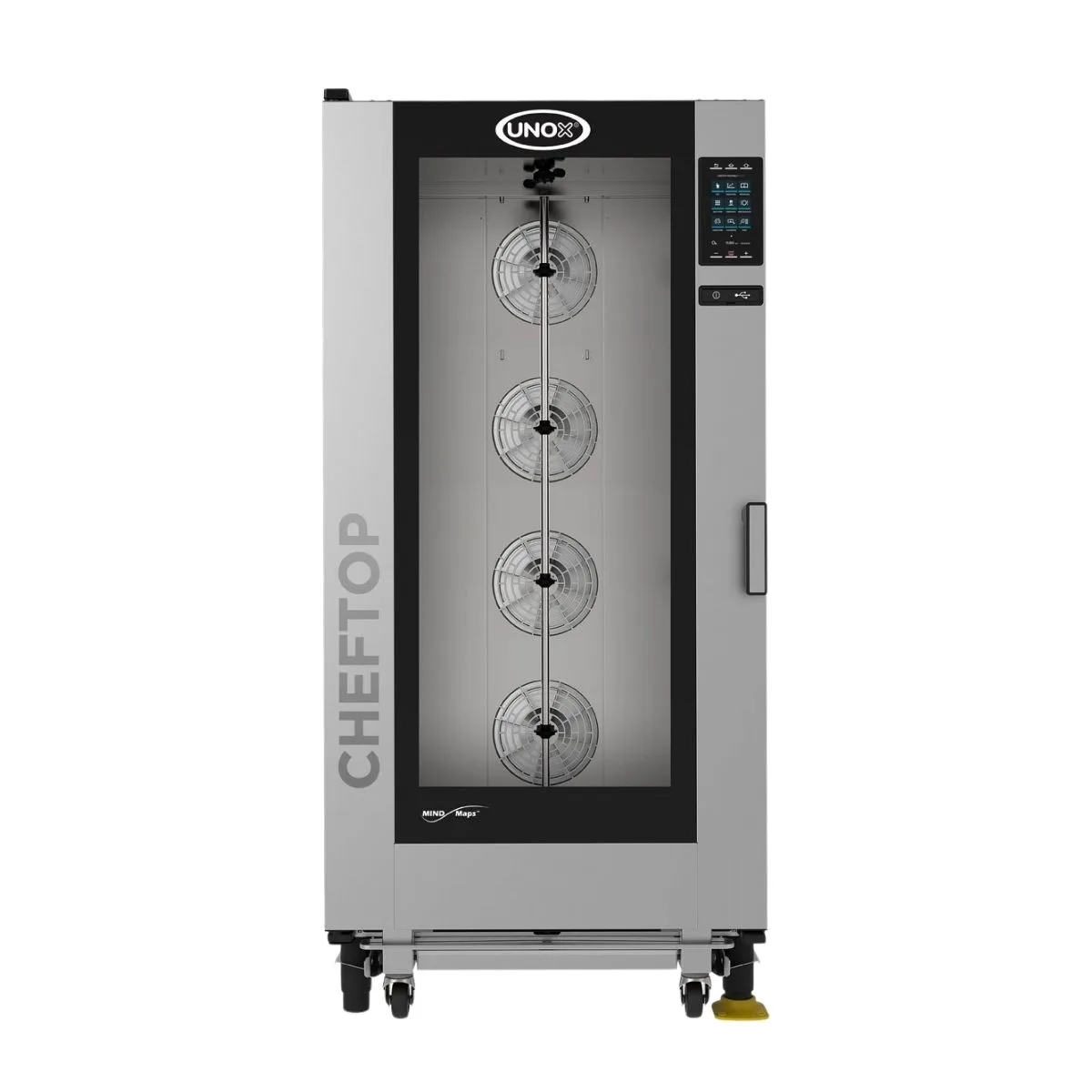 UNOX XAVL-2021-HPRS Full-Size 20 Pan Electric Combi Oven w/ MIND.Maps Touchscreen, Steam Generator, 208/240V