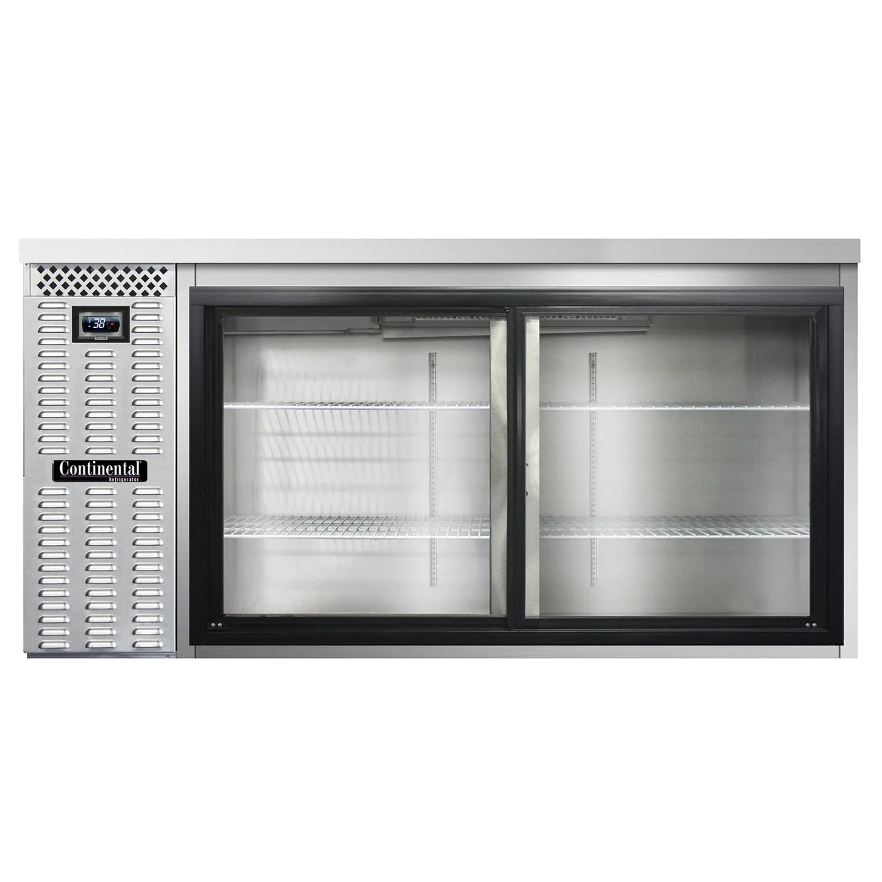 Continental Refrigerator BB69NSSSGD 69" Back Bar Cooler with Glass Door