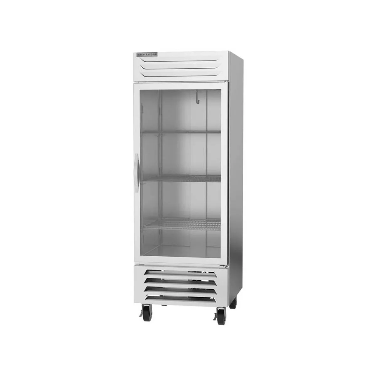 Beverage Air FB27HC-1G 30" 1-Section Reach-In Freezer w/ 1 Glass Door, Bottom Mount, 25.97 cu. ft., Stainless Steel Front