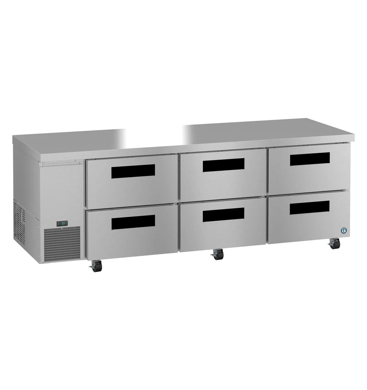 Hoshizaki ULR93B-D6 93" 6-Drawer Undercounter Refrigerator, Stainless Steel, 30.17 cu. ft.