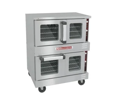 Southbend TVGS/22SC Double Deck Full Size Gas Convection Oven w/ Standard Depth, Solid State Controls, 104.000 BTU