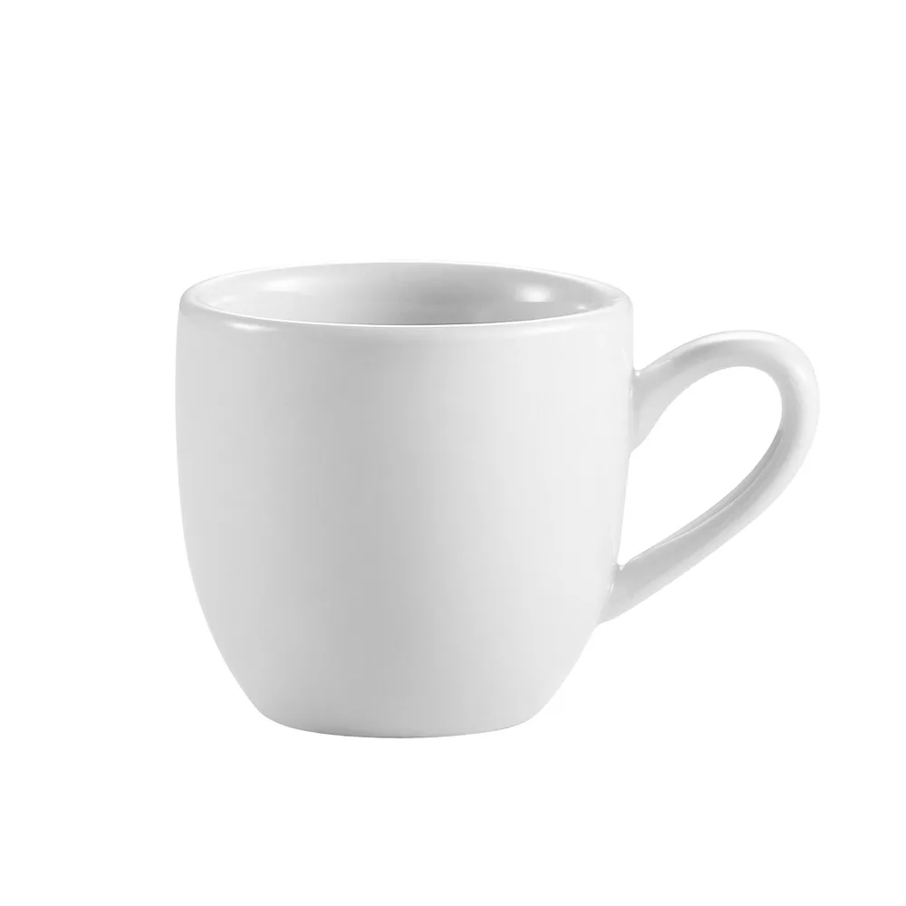 CAC China RCN-35 Clinton Demitasse Cup, 3.5 oz (2.5" Dia x 2.25" H), Porcelain, Safe - 1 Dozen