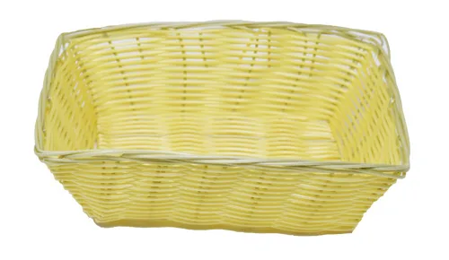 Omcan USA 47198 Natural Woven Food Display Basket, Rectangular, 9" D x 6.25" W x 2.75" H