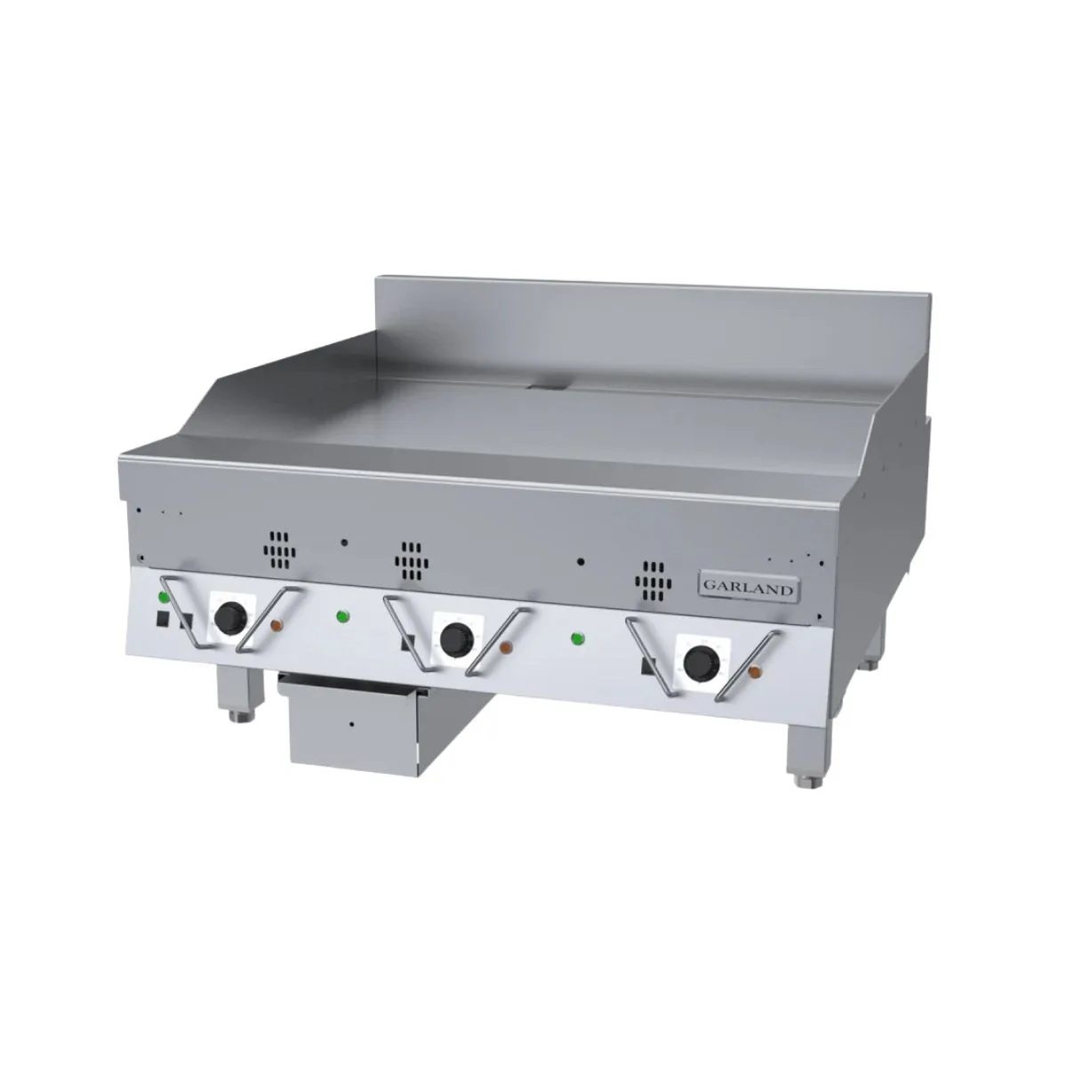 Garland US Range CG-36R 36" Countertop Thermostatic Gas Griddle, Rear Drain, 90.000 BTU