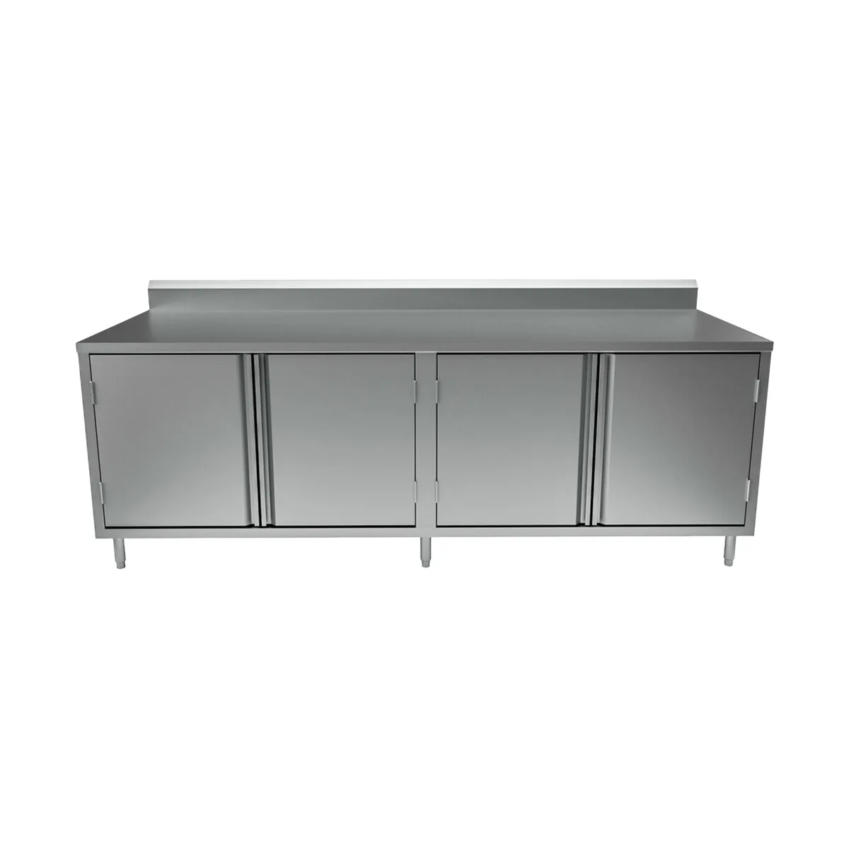 BK Resources CSTR5-36120H 120" Work Table, Cabinet Base with 4 Hinged Doors