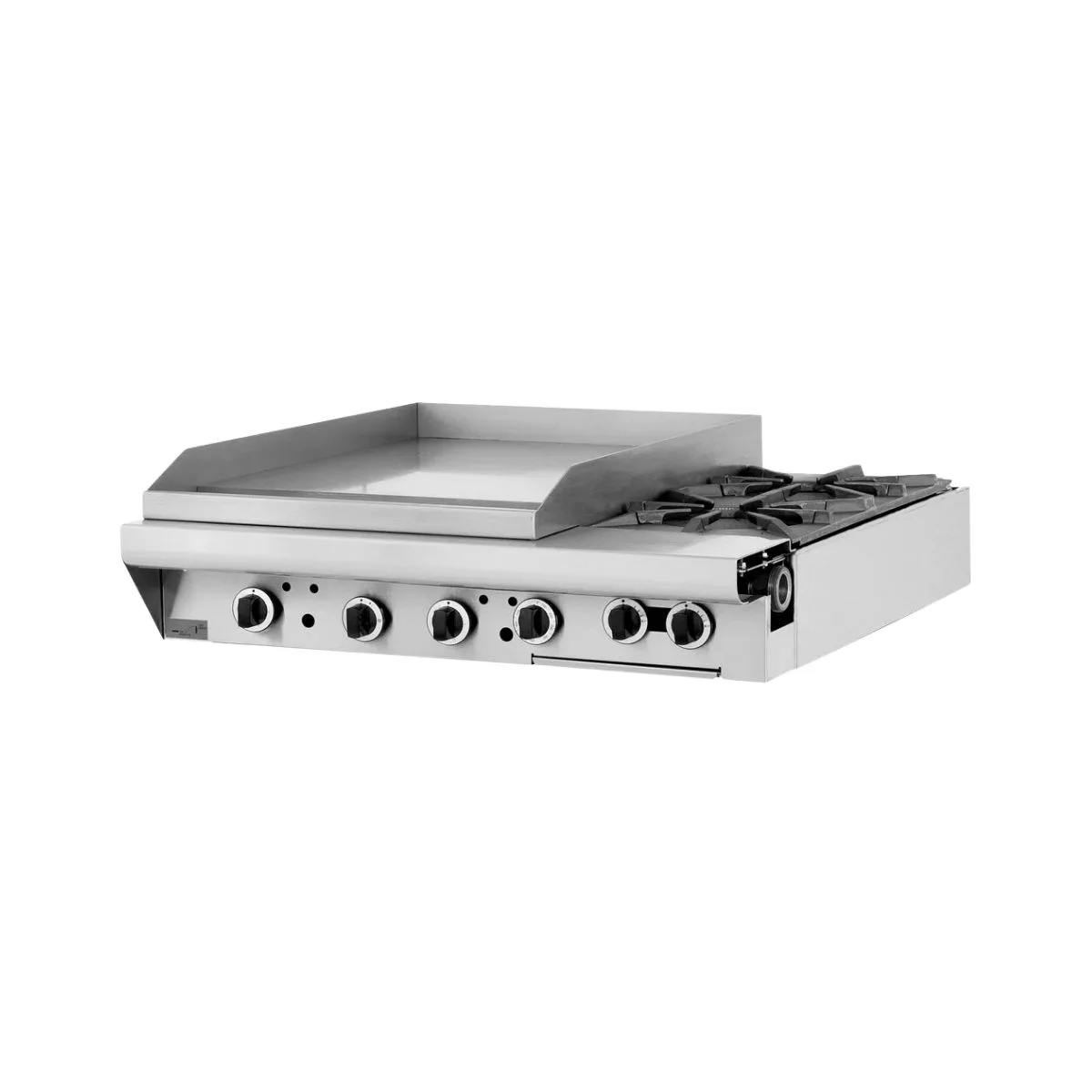 Garland US Range M47-23T 34" Gas Heavy Duty Range w/ (2) Open Burners, 23" Griddle Left, Modular Base, 114.000 BTU