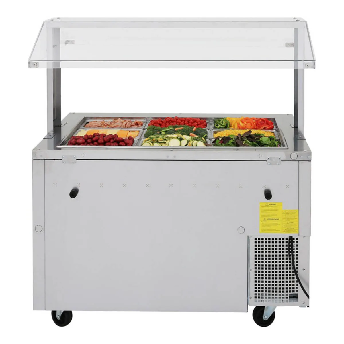 Turbo Air JBT-48-N 47" J Series Refrigerated Buffet Table, (2) Section,  (9) Pan, 11.0 cu. ft.