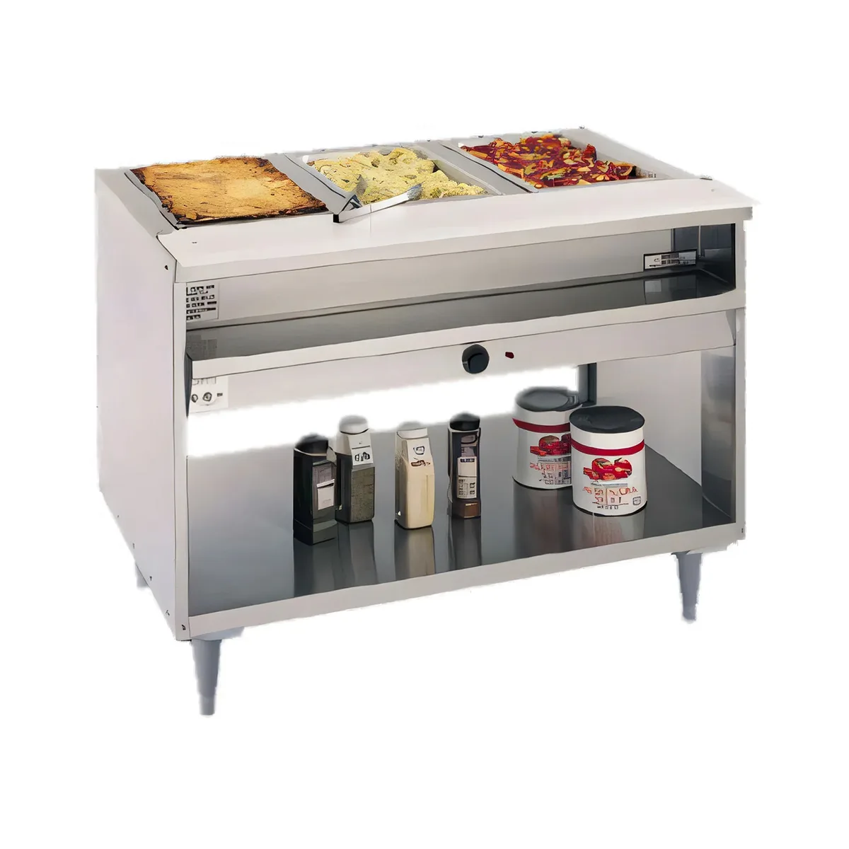Randell 3312-208 33" Electric Hot Food Table, (2) Top Openings