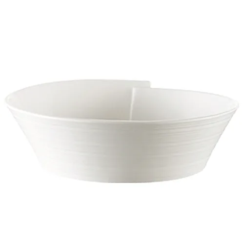 CAC China SUS-B10 Sushi Bowl, 78 Oz (10-1/2" Dia. x 3" H) Conical Porcelain, Bone White - Dozen