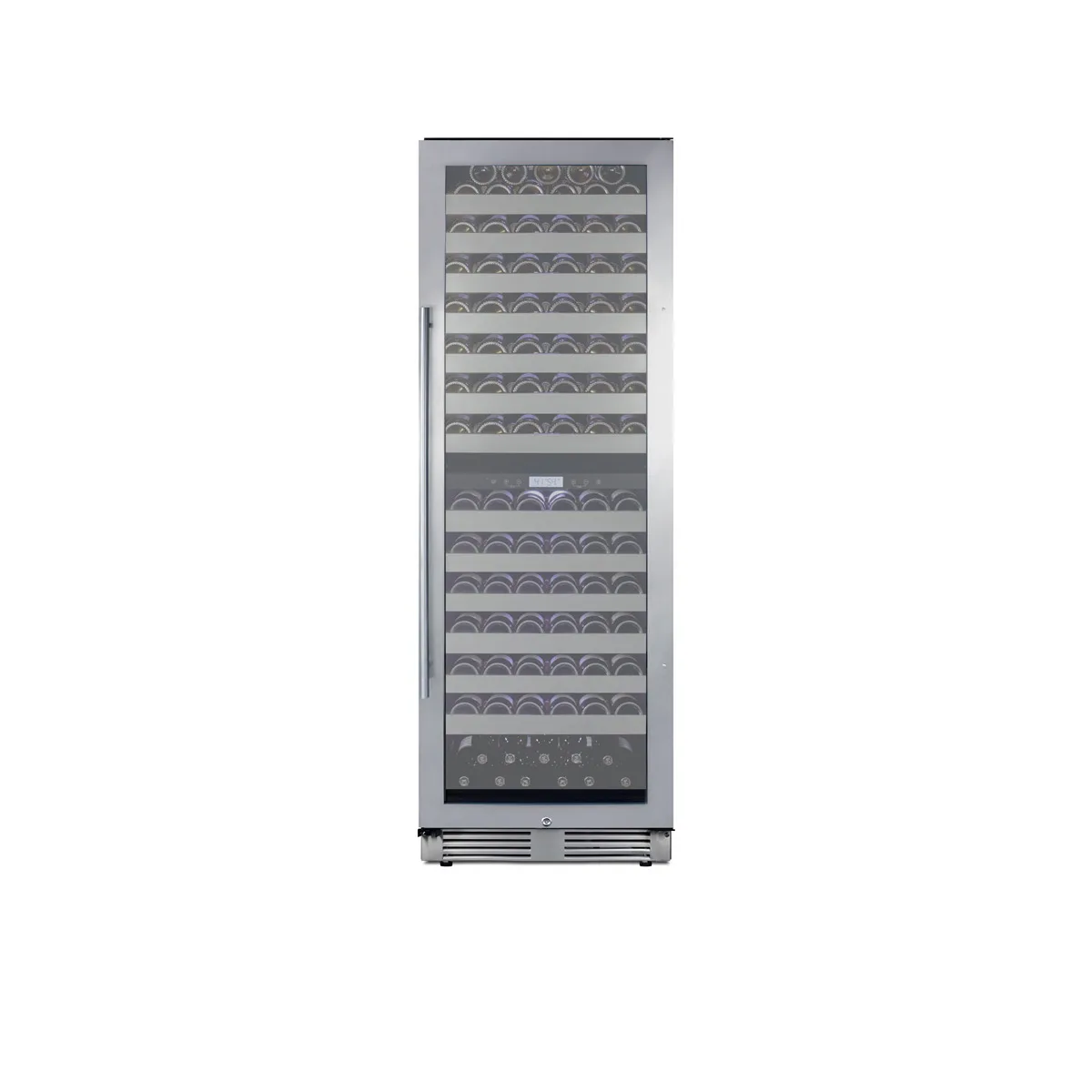 Summit SWCP2163 24" Glass Door Wine Refrigerator, Dual Temperature, 163 Bottles