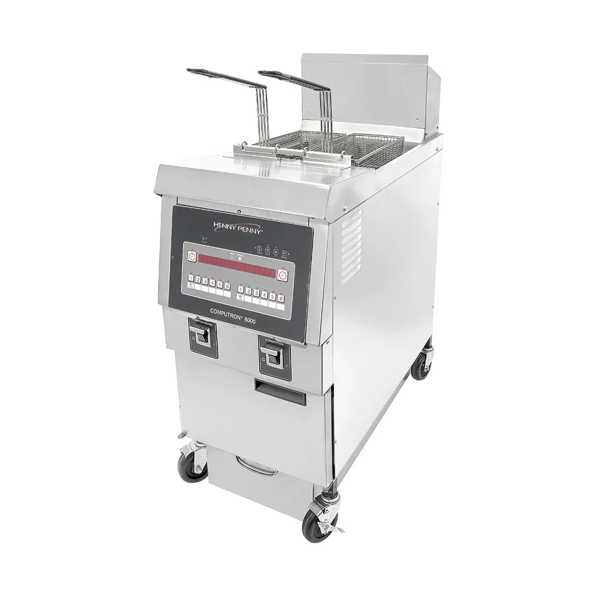Henny Penny OFG321.01 17" Full Pot Floor Model Gas Fryer, Natural Gas, 65 lbs, 85.000 BTU