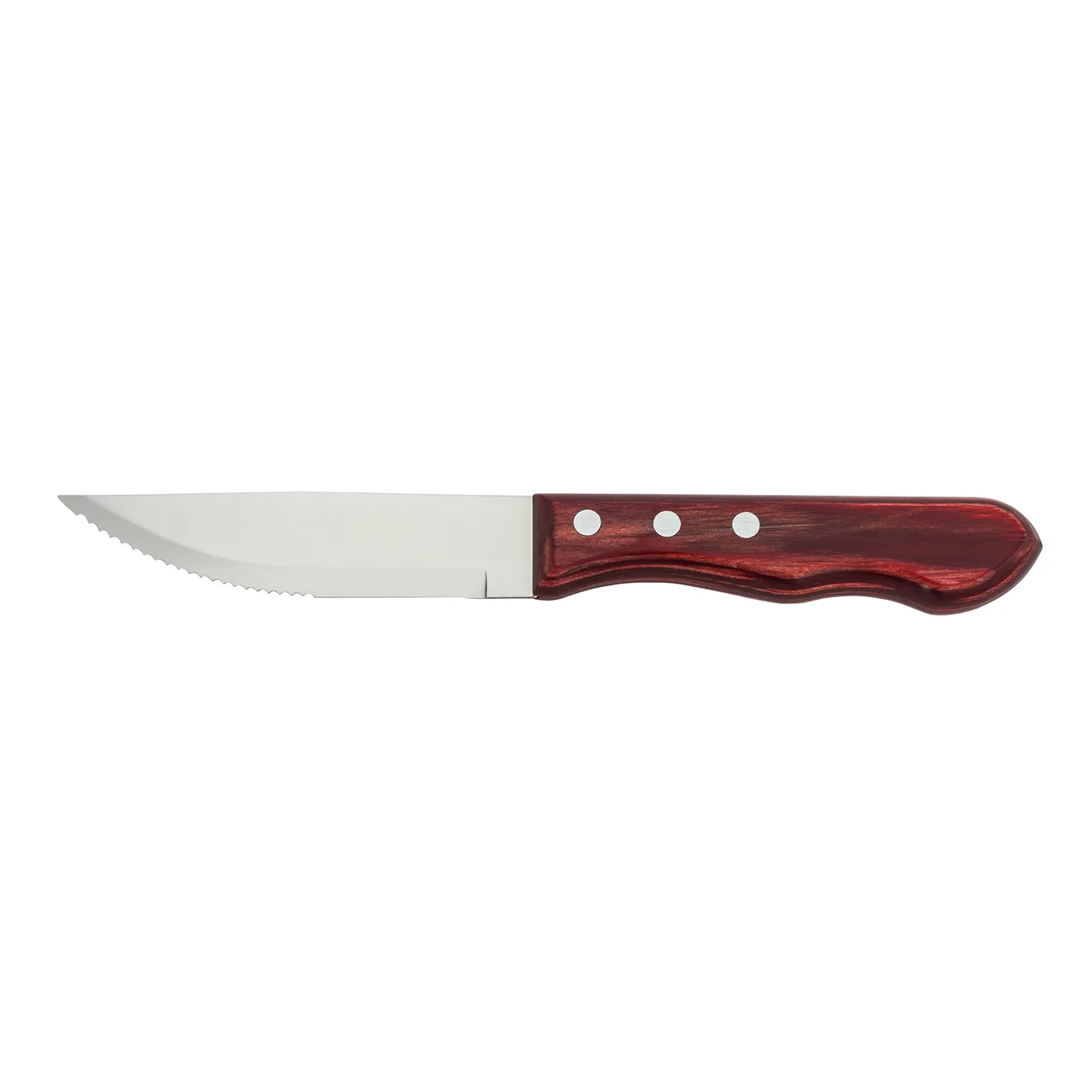 Steelite WL840529R Steak Knife, Stamped 4" Stainless Steel Blade, Polywood Handle, 8‑9" - 1 Dozen