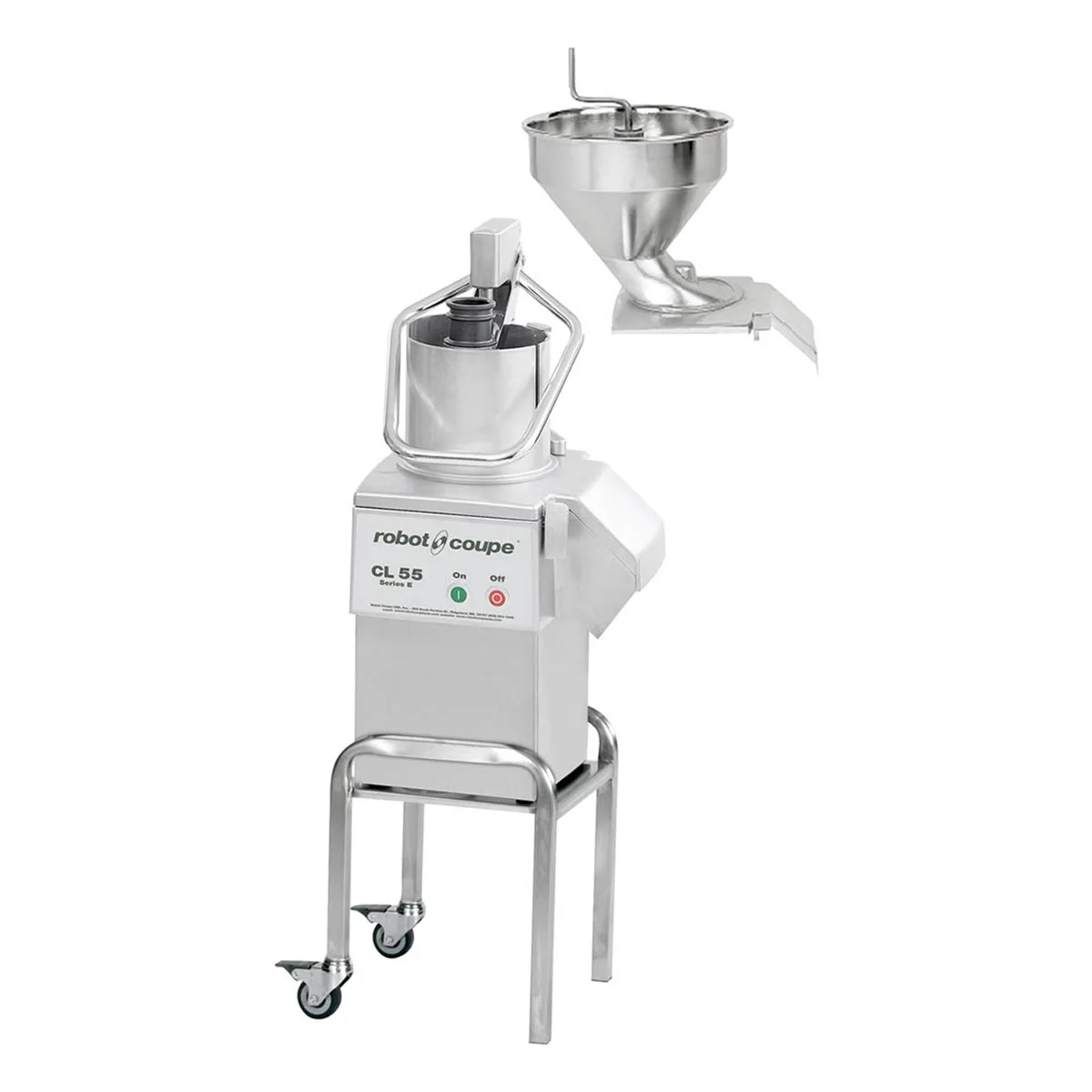 Robot Coupe CL55E2FEEDHEADS NODISC 2 1/2 hp Food Processor, 1-Speed, 425 RPM, 2645 lbs/hr