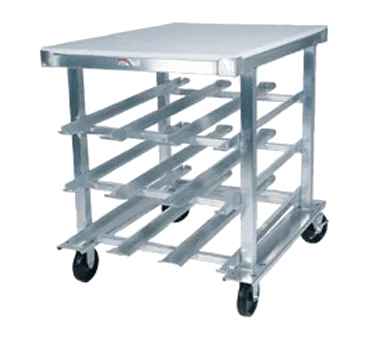 Winholt CR-54M Aluminum Mobile Can Storage Rack with 54 #10 or 72 #5 Cans Capacity