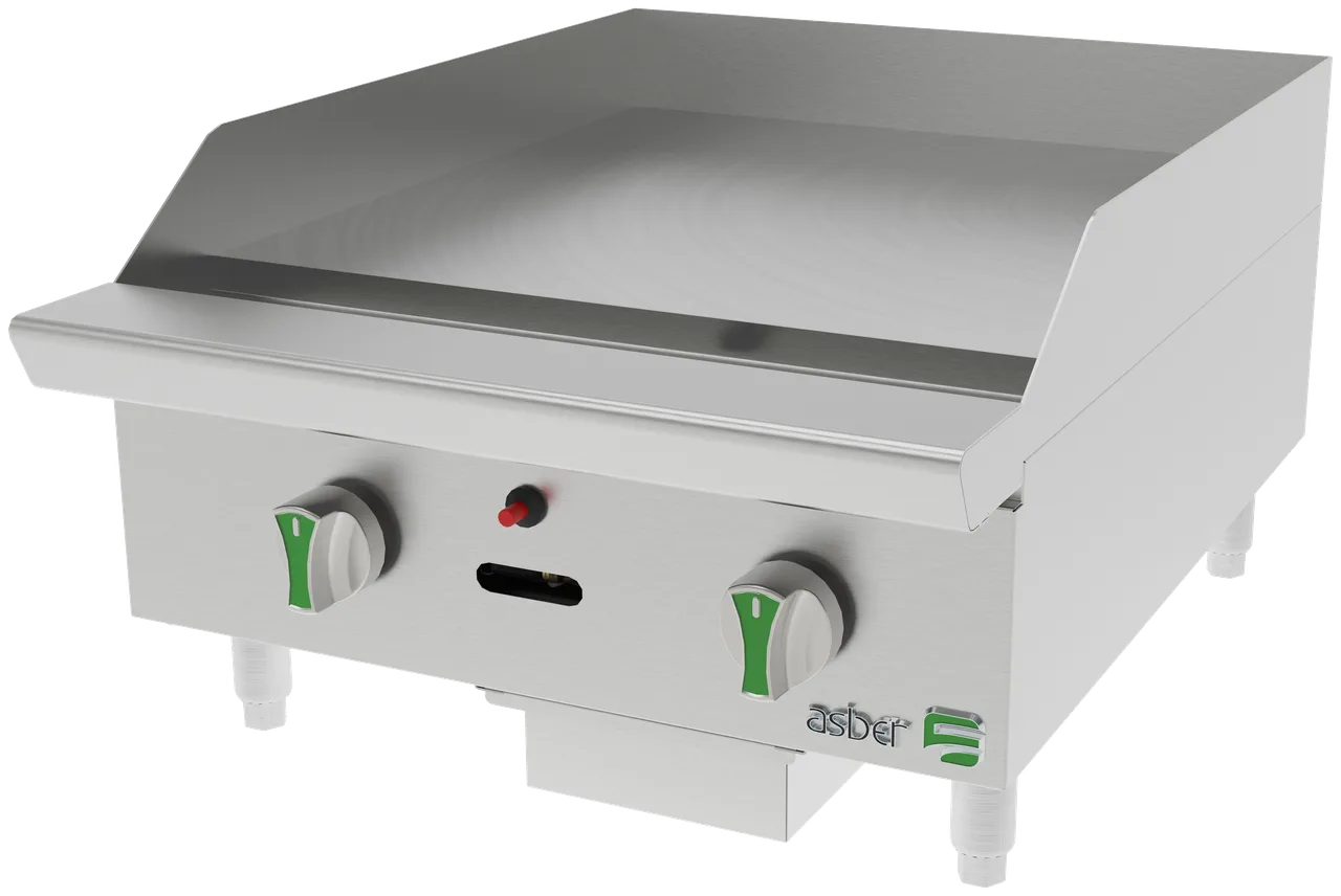 Asber AETG 24 EM Countertop Gas Griddle / Hotplate