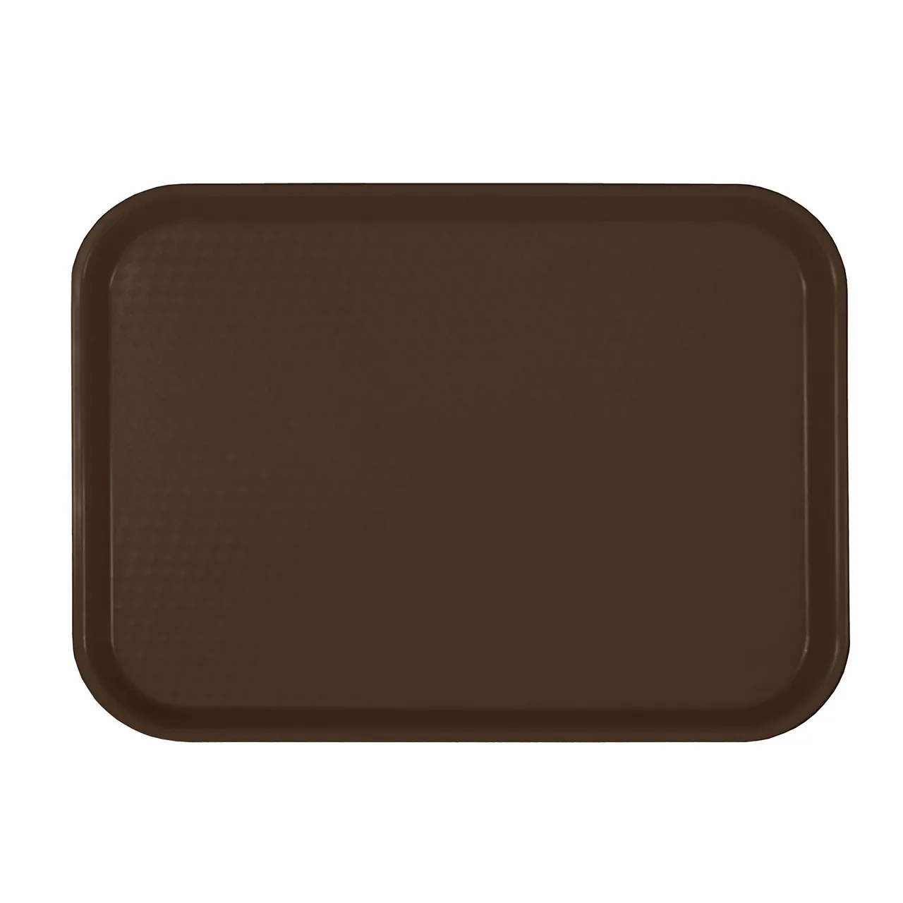 Thunder Group PLFFT1014BR Fast Food Tray, 10-1/2" X 13-5/8", Rectangular, Polypropylene, Brown