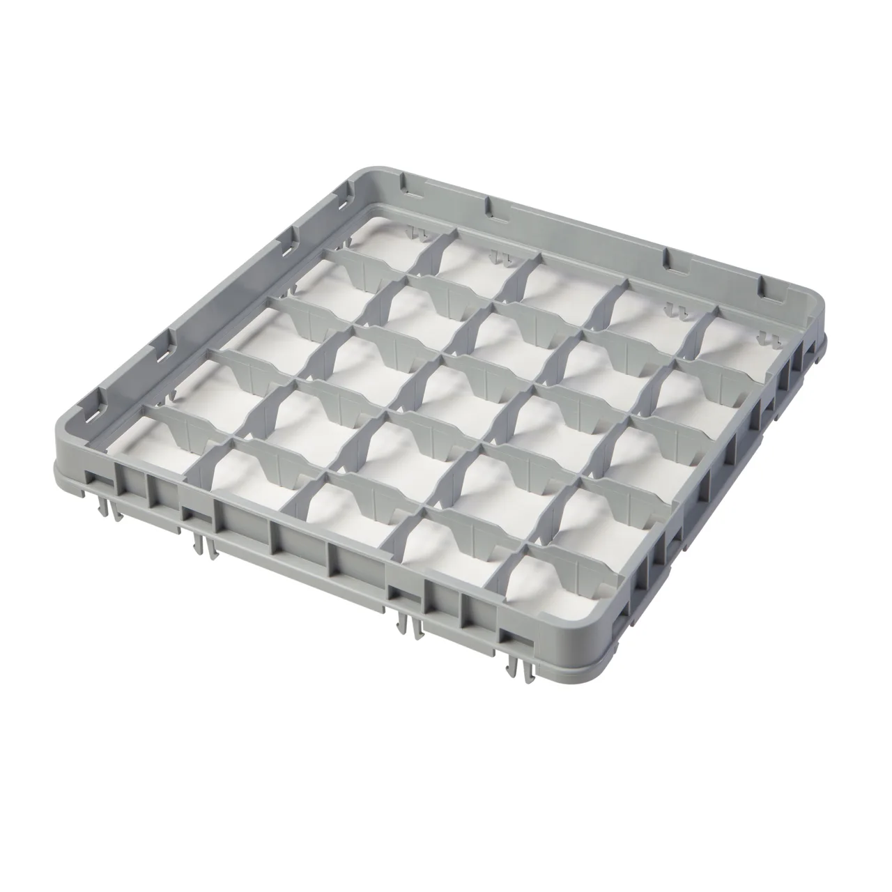 Cambro 25E2151 Half Drop Extender, Full Size, 25 Compartments, Soft Gray, 19-5/8" x 19-5/8" x 2"