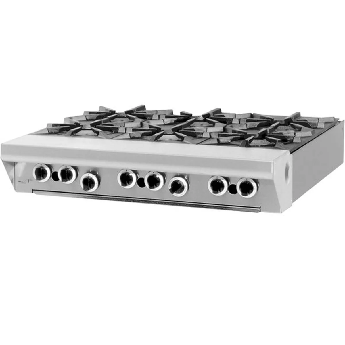 Garland US Range MST43T-E 34" Gas Heavy Duty Range w/ (6) Open Burners, Electric Ignition and Flame Fail, Modular Base, 144.000 BTU