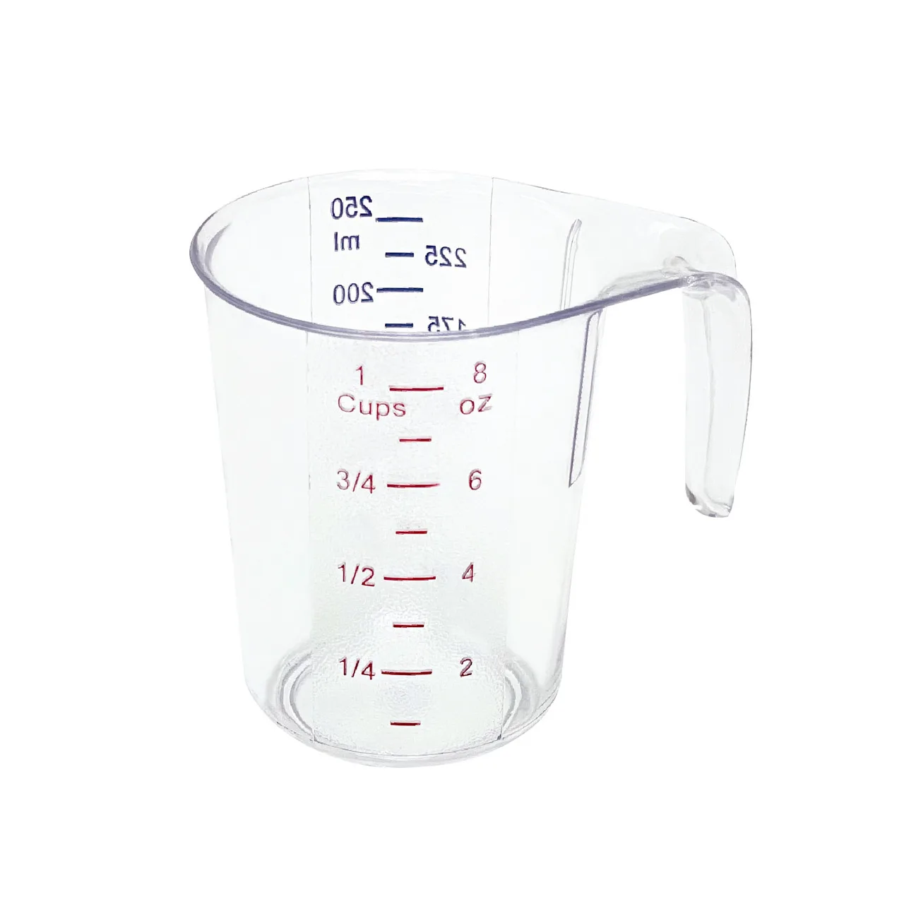 CAC China MCBK-25 Measuring Cup, 1 Cup/250mL, Polycarbonate, Dual Color Gradations
