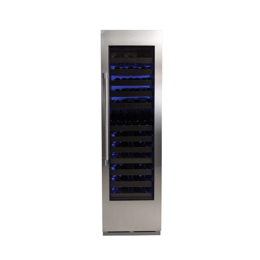 Perlick CC24W-2-4LL Wine Cooler, 12.6 cu ft, 23¾×24⅛×84", 74‑Bottle, Door, 11 Shelves, 40‑68°F, 115V