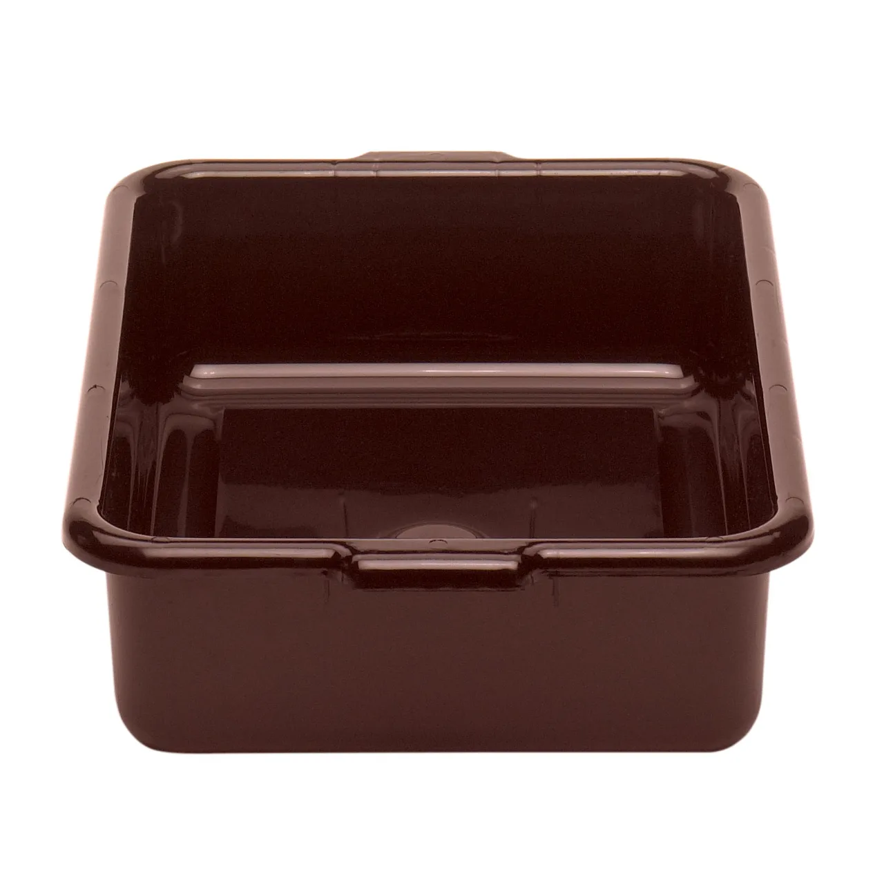 Cambro 21155CBR131 Cambox® Bus Box, 15-1/4"L x 20-1/4"W x 4-15/16"D, Dark Brown, Hi-Impact Plastic, NSF