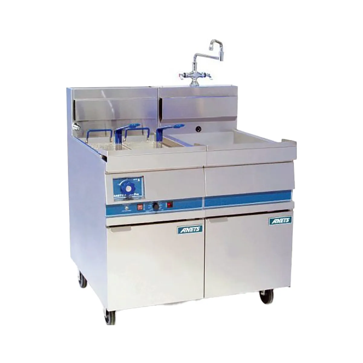 ANETS GPC-14 8.5 Gallon Gas Pasta Cooker w/ Single Tank, Solid State Controls, 111.000 BTU
