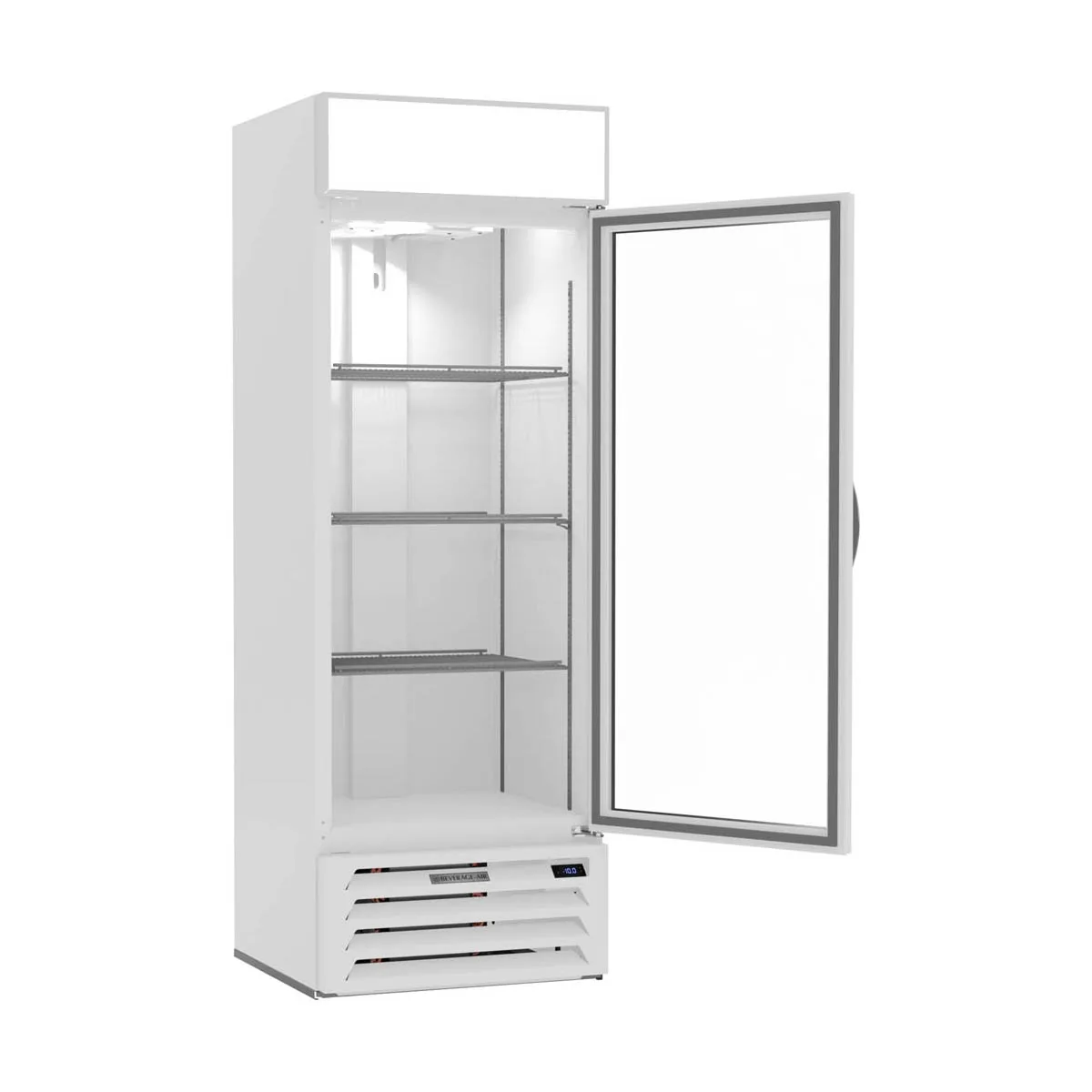 Beverage-Air MMF19HC-1-W 27 1/4" 1 Glass Door Merchandising Freezer in White, 17.87 cu. ft.