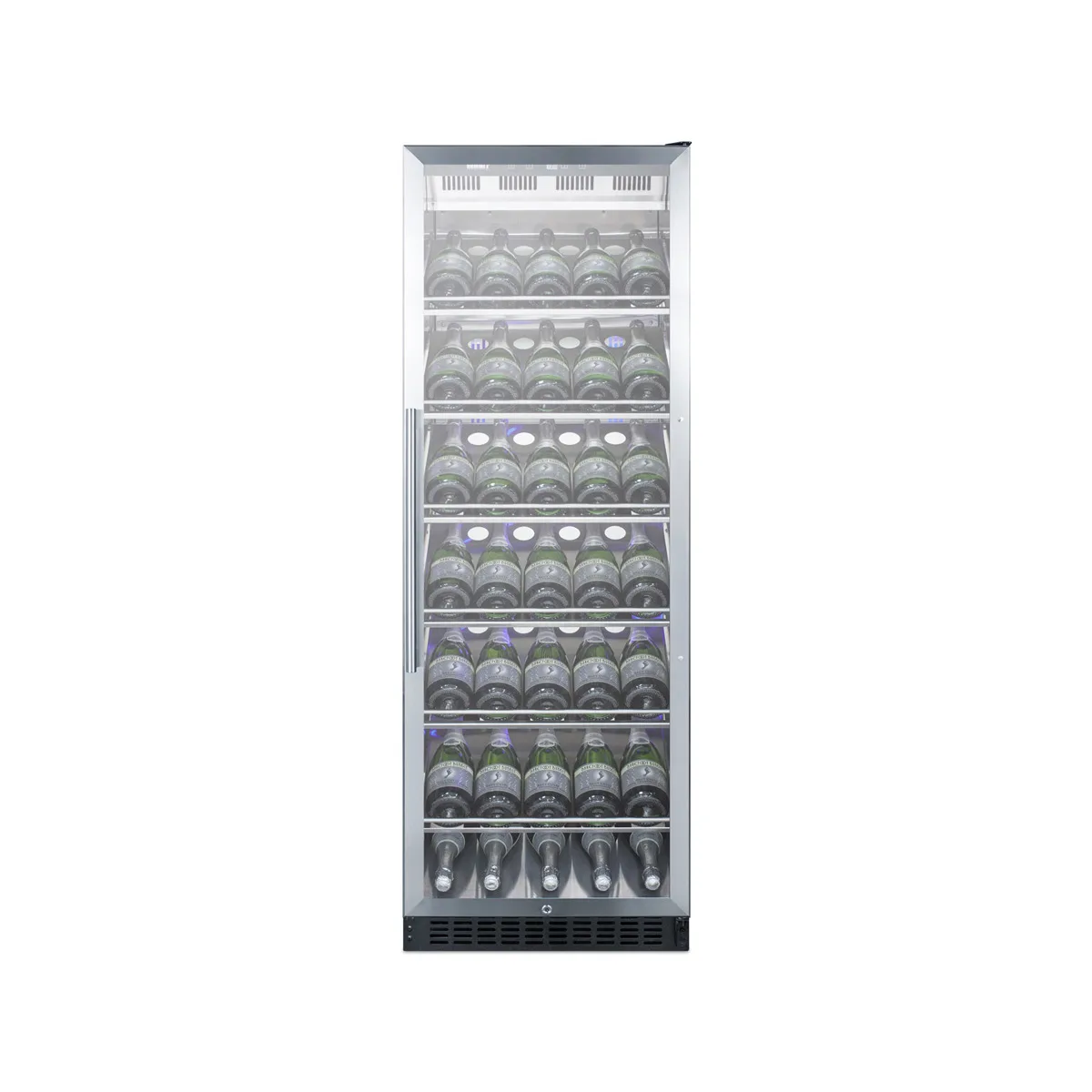Summit SCR1401CH 24" Glass Door Wine Refrigerator, Single Temperature, 35 Bottles