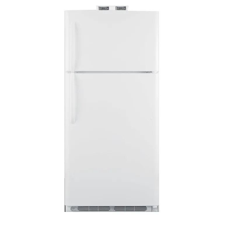 Summit BKRF18W 30" Break Room Refrigerator-Freezer in White, Reversible Door, 18 cu. ft.