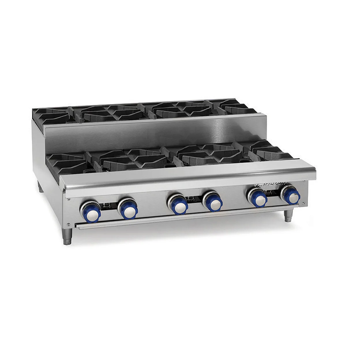 Imperial IHPA-2-12SU 12" Countertop Step-Up Gas Hotplate with (2) Burners, 64.000 BTU