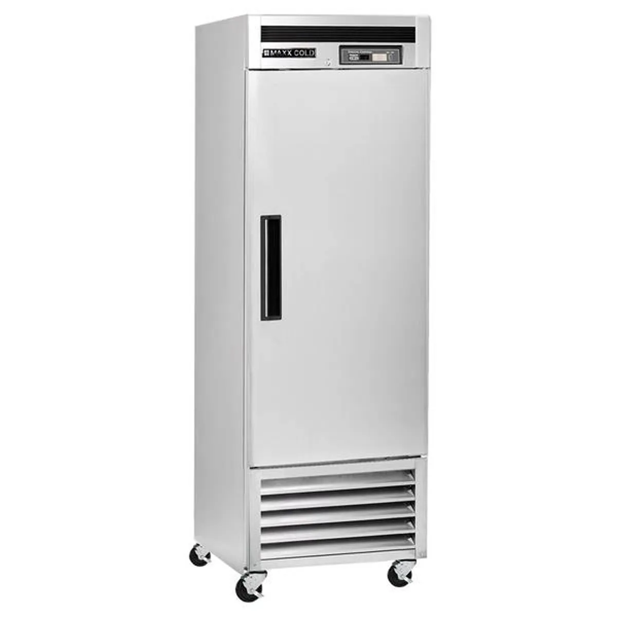 Maxx Cold MCF-23FDHC 26.75" 1-Solid Door Reach-In Freezer, Bottom Mount, 18.9 cu. ft., Stainless Steel