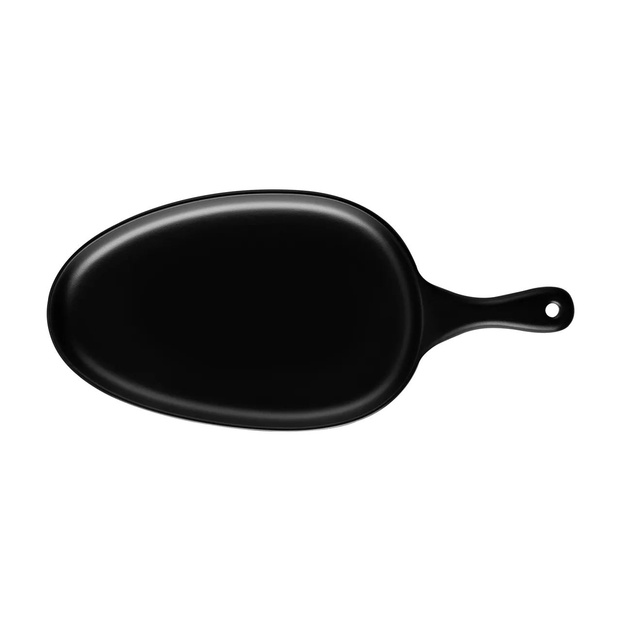 CAC China MLFP-OV15-MK Skillet Server, 14-5/8" L x 6-3/4" W x 1-1/8" H, Black Plastic - 1 Dozen