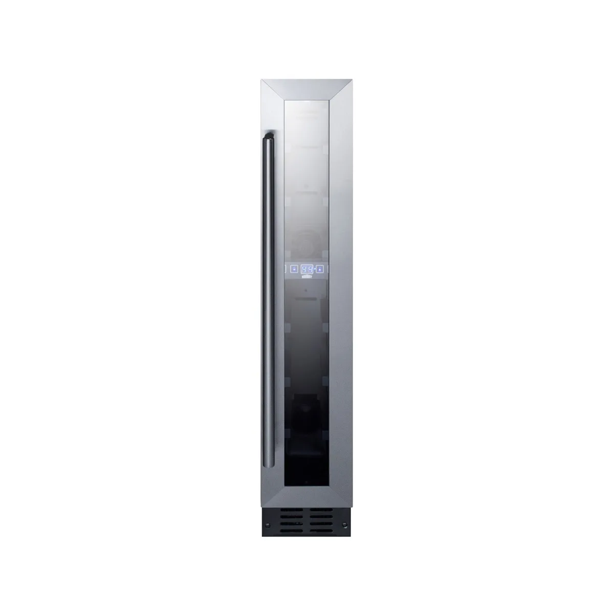 Summit SWC007 6" Glass Door Wine Refrigerator, Single Temperature, 7 Bottles