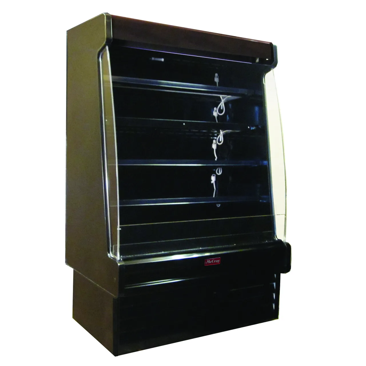 Howard-McCray R-OD35E-12S-B-LED 147'' Vertical Dairy Open Air Merchandiser in Black, Remote