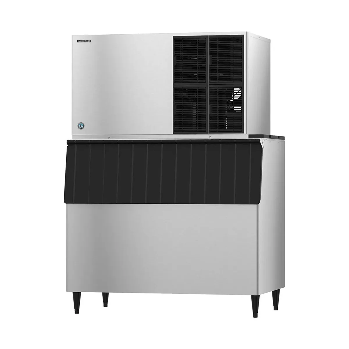 Hoshizaki KM-1301SAJ/B-800SF Air Cooled Crescent 1365 lb Ice Machine with Bin, 800 lb Storage