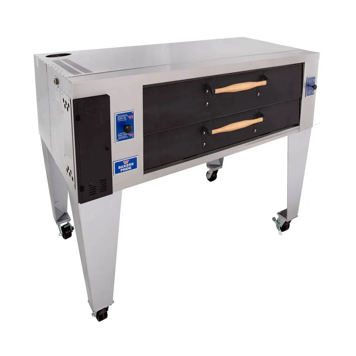 Bakers Pride Y-600-DSP 78" Gas Pizza Deck Oven, Single Deck